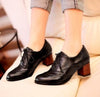 Retro Carving Women Oxford Shoes