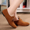 Fashion Side Nu-buck Flat Shoes