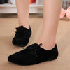 Fashion Side Nu-buck Flat Shoes