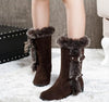 Wedges Buckle Strap Snow Boots Shoes