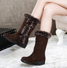 Wedges Buckle Strap Snow Boots Shoes